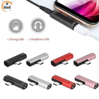 【IS】 Type C USB C เป็น 3.5 มม. สายสัญญาณเสียง Aux หูฟัง ไมโครโฟนภายนอก แจ็คเสียง หูฟัง ไมค์ อะแดปเตอร์