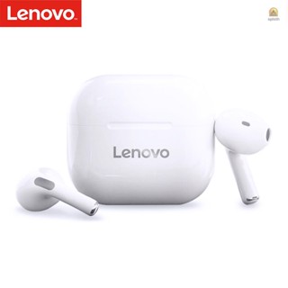 Ving)lenovo LivePods LP40 หูฟังกึ่งอินเอียร์ BT 5.0 หูฟังไร้สาย True Wireless Earbuds พร้อมระบบควบคุมแบบสัมผัส แฮนด์ฟรี โทรได้ สเตอริโอ ตัดเสียงรบกวน กันน้ํา การออกแบบ Binaural H