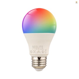 หลอดไฟ LED RGB หรี่แสงได้ เปลี่ยนสีได้ 2.4Ghz WiFi App ควบคุมด้วยเสียง E27 ไม่ต้องใช้ฮับ US AC110-130V 9W