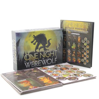 การ์ดเกมกระดาน One Night Ultimate Werewolf เวอร์ชั่นภาษาอังกฤษ 1 ชุด ☆Spdivines