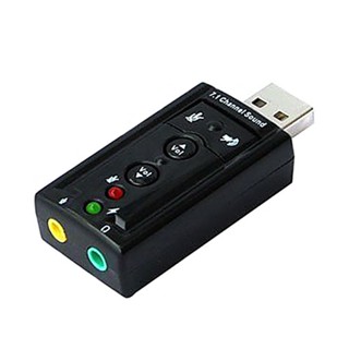 Rich2.br อะแดปเตอร์การ์ดเสียงสเตอริโอ ภายนอก USB 20 71 ช่อง แบบพกพา