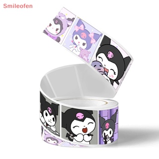 [Smileofen] ม้วนเทปสติกเกอร์ ลายการ์ตูนน่ารัก สําหรับตกแต่งสมุด 500 ชิ้น ต่อม้วน