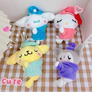 SANRIO พวงกุญแจ จี้การ์ตูน Kuromi Cinnamoroll น่ารัก สําหรับแขวนกระเป๋านักเรียน