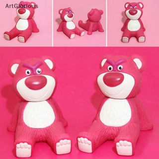 ตุ๊กตาฟิกเกอร์ อนิเมะ Toy Story Strawberry Bear Kawaii แบบพกพา สําหรับตกแต่งโทรศัพท์มือถือ