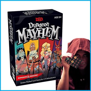 Dungeon Mayhems เกมกระดานภาษาอังกฤษ พร้อมกระดาษ ของเล่นสําหรับเด็ก