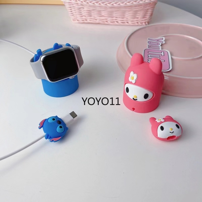 ฐานชาร์จนาฬิกาข้อมือซิลิโคน ลายการ์ตูนน่ารัก สําหรับ Apple Watch ultra 2 Series 9 8 7 se 6 5 4 3 se iWatch 41 มม. 45 มม. 44 มม. 49 มม. 38 40 42 มม.