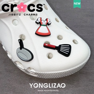 Jibbitz crocs charms หัวเข็มขัดรองเท้า อุปกรณ์เสริมรองเท้า ห้องครัว ซีรีส์ DIY สนุกตกแต่งหัวเข็มขัด