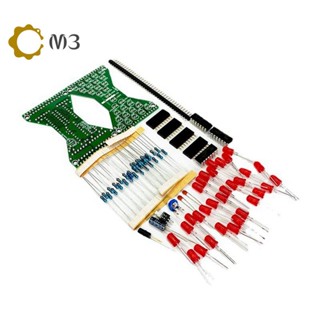 ชุดนาฬิกาทรายไฟฟ้า LED 30 ดวง สีแดง DIY