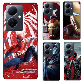 เคสโทรศัพท์ซิลิโคน TPU แบบนิ่ม ลายซุปเปอร์ฮีโร่ Marvel สําหรับ Vivo Y78 5G