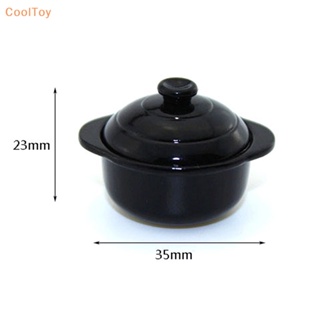 Cooltoy หม้อซุป ขนาดเล็ก 1:12 อุปกรณ์เสริม สําหรับตกแต่งบ้านตุ๊กตา diy