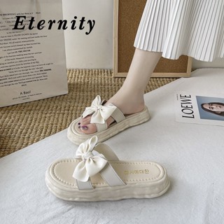 Eternity  รองเท้าแตะผู้หญิง รองเท้าแตะ พื้นนุ่ม กันลื่น นุ่ม ใส่สบาย สไตล์เกาหลี 31Z071703 Comfortable สวย สบาย Trendy B90H0Y9 36Z230909