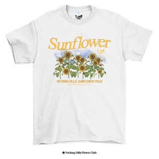 เสื้อยืดลาย SUNFLOWER (ทานตะวัน) Classic Cotton Unisex by 【Nothing Hills】