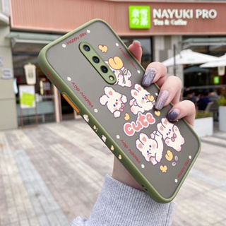 สําหรับ Oneplus 8 Pro 8T 9 Pro เคสการ์ตูนกระต่ายน่ารัก แฟชั่น บาง ฝ้า เคสโทรศัพท์แข็ง ขอบสี่เหลี่ยม กันกระแทก ซิลิโคนนิ่ม เคสป้องกัน