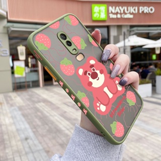 เคสโทรศัพท์มือถือ ซิลิโคนนิ่ม กันกระแทก ลายการ์ตูนหมี สตรอเบอร์รี่ สําหรับ Oneplus 6 6T 7 Pro 7T Pro 5 5T