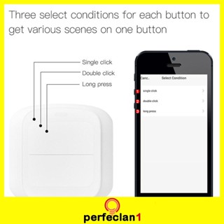 [Perfeclan1] สวิตช์ไฟอัจฉริยะ 2 Gang ติดตั้งง่าย หลายแอคชั่น
