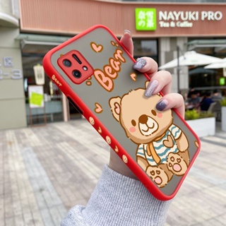 เคสโทรศัพท์มือถือ ซิลิโคนแข็ง ขอบสี่เหลี่ยม กันกระแทก ลายการ์ตูนหมีน่ารัก สําหรับ OPPO A16K A16E