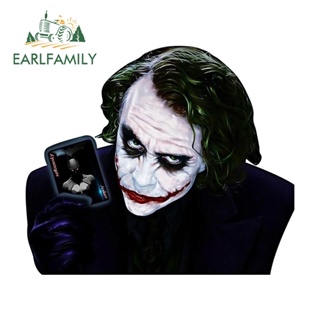 Earlfamily สติกเกอร์ ลาย Joker กันน้ํา ขนาด 13 ซม. x 11.1 ซม. สําหรับติดตกแต่งรถยนต์ แล็ปท็อป