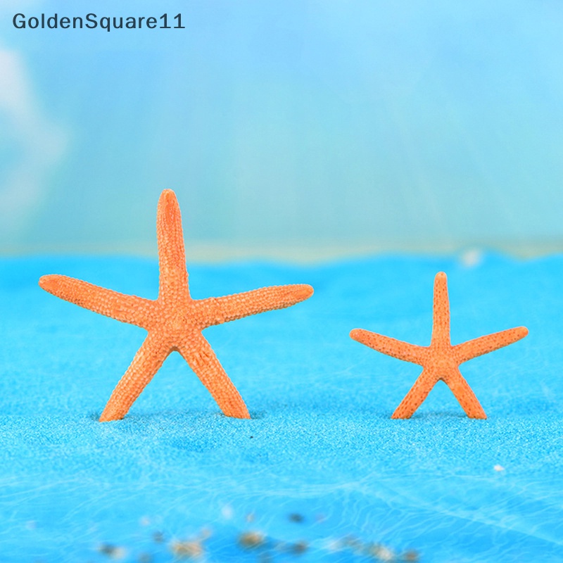Goldensquare ปลาดาวห้าแฉกเรซิ่น ขนาดเล็ก หลากสีสัน สําหรับตกแต่งภูมิทัศน์ งานฝีมือ Diy