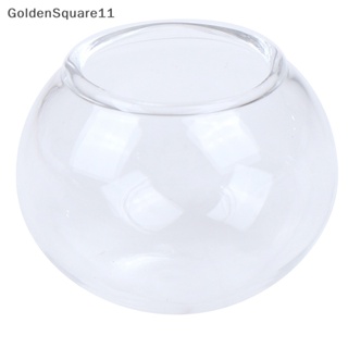 Goldensquare ชามแก้ว ขนาดเล็ก อุปกรณ์เสริม สําหรับบ้านตุ๊กตา 1 ชิ้น