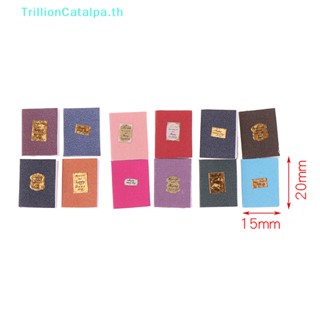 Trillioncatalpa โมเดลหนังสือจิ๋ว 1:12 สําหรับตกแต่งบ้านตุ๊กตา 12 ชิ้น ต่อชุด