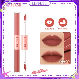 ♕ Pinkflash 2 In 1 Dual-head Lip Glaze Matte Velvet Mist Surface Lipsick Lightly Pigmented Easy To Color Long Last Lip Makeup 14 Designs UPBEST