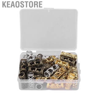 Keaostore Hair Dreadlock Jewelry Alloy Appropriate Size Fashionable Dreadlocks Beads Durable Vintage with Storage Box for Wedding DIY