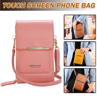 Women Touch Screen Small Mobile Phone Bag Crossbody Messenger Shoulder Pouch