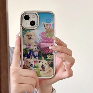 เคสโทรศัพท์มือถือ tpu แบบนิ่ม ลายลูกสุนัข สําหรับ iPhone 12pro 13pro 14 14promax 14pro 12promax 13promax