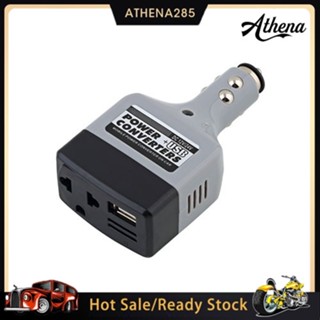 [COD]➤อะแดปเตอร์แปลงไฟ USB DC 12V 24V เป็น AC 220V สําหรับรถยนต์