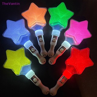 Thevantin แท่งไฟ LED รูปหัวใจ ดาว เรืองแสง สําหรับเชียร์คอนเสิร์ต ปาร์ตี้