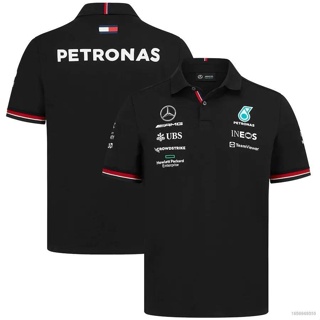 เสื้อยืดแขนสั้นลําลอง คอกลมโปโล พิมพ์ลายทีม Mercedes AMG Petronas HQ7 2022 F1 พลัสไซซ์ สําหรับผู้ชาย และผู้หญิง QH7