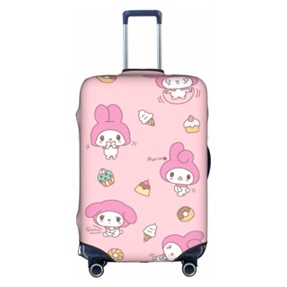 【พร้อมส่ง】ผ้าคลุมกระเป๋าเดินทาง ลายการ์ตูน My Melody ล้างทําความสะอาดได้ 18-32 นิ้ว