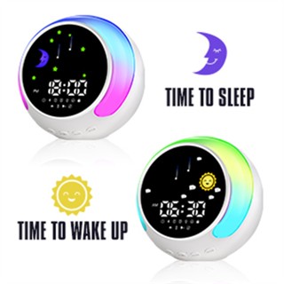 มาใหม่ K5 ลําโพงบลูทูธไร้สาย 3-in-1 นาฬิกาปลุก ปรับได้ มีไฟ RGB เลือกได้ ของขวัญสําหรับเด็ก