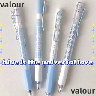 Valour ปากกาหมึกเจล สีดํา หลายสไตล์ 4 ชิ้น/ชุด