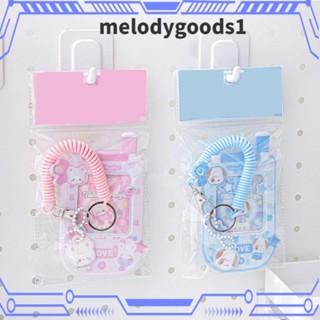 Melodygoods1 คลิปหนีบป้ายชื่อ PVC พลาสติก สองสี แบบพกพา สําหรับนักเรียน