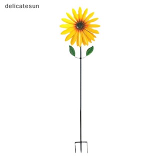 Delicatesun กังหันลม โลหะ ดอกทานตะวัน สําหรับตกแต่งสวน กลางแจ้ง