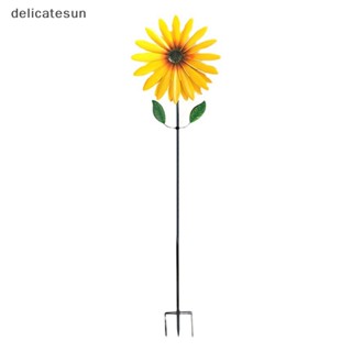 Delicatesun กังหันลม โลหะ ดอกทานตะวัน สําหรับตกแต่งสวน กลางแจ้ง