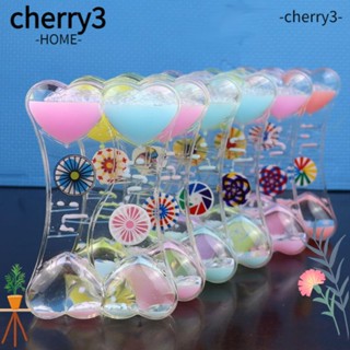 Cherry3 พุดดิ้งครีม นาฬิกาทราย แบบไดนามิก สองสี ของเล่น สําหรับตกแต่งบ้าน