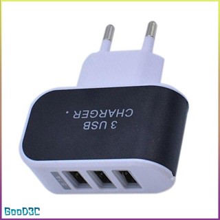 [Instock] Triple Usb Port Home Travel Charger Adapter Smart Charging Head [P/15]