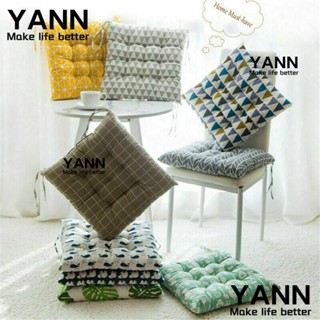 YANN1 เบาะรองนั่ง ผ้าฝ้าย และผ้าลินิน ขนาด 40x40 ซม. สําหรับเฟอร์นิเจอร์กลางแจ้ง