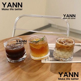 Yann1 แก้วกาแฟ ลาเต้ แก้ววิสกี้ ลายนูน สไตล์นอร์ดิก วินเทจ สร้างสรรค์