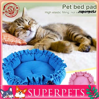 Superpets ที่นอนสัตว์เลี้ยง แบบนิ่ม ทรงกลม กันฉีกขาด สําหรับสุนัข แมว ตกแต่งบ้าน