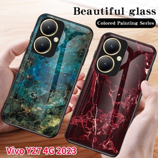 เคสโทรศัพท์มือถือกระจกนิรภัย แบบนิ่ม กันกระแทก สําหรับ Vivo Y27 4G Y78 5G Y27 Y78 Y 27 78 VivoY27 VivoY78 27Y 78Y 4G 5G 2023 2023