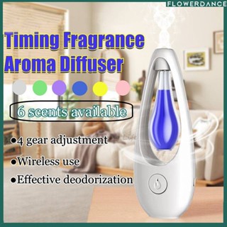 น้ำหอมปรับอากาศไร้สาย Automatic Aroma Diffuser น้ำหอมแบบชาร์จไฟได้ Essential Oil Diffuser Hotel Humidifier Mute Spray ดอกไม้