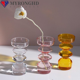 Myronghd แจกันแก้วใส แจกันดอกไม้ สไตล์นอร์ดิก สําหรับตกแต่งบ้าน สวนขวด