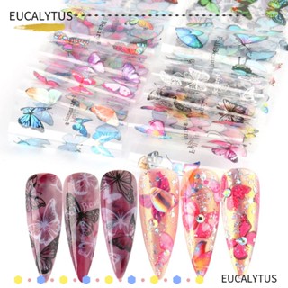 EUTUS ฟอยล์ตกแต่งเล็บ ลายท้องฟ้ากลางคืน DIY 10 ชิ้น/ชุด