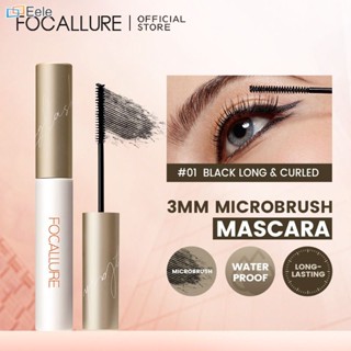 【COD】Focallure 3mm Microbrush Fiber-filled Waterproof Mascara Long Lasting Eyelash Lightweight Eye Makeup ↑Eele