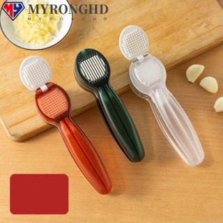 Myronghd เครื่องมือกดกระเทียม แบบแมนนวล 2 in 1