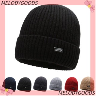 Melodg Skullies Beanies Slouchy หมวกสกี ผ้าฟลีซถัก มีซับใน