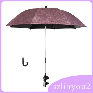 [szlinyou2] ร่มเด็ก 83 ซม. พร้อมแคลมป์หนีบ ปรับได้ 360° ร่มกันแดด ติดตั้งง่าย ปรับระดับได้ สําหรับรถเข็นเด็ก